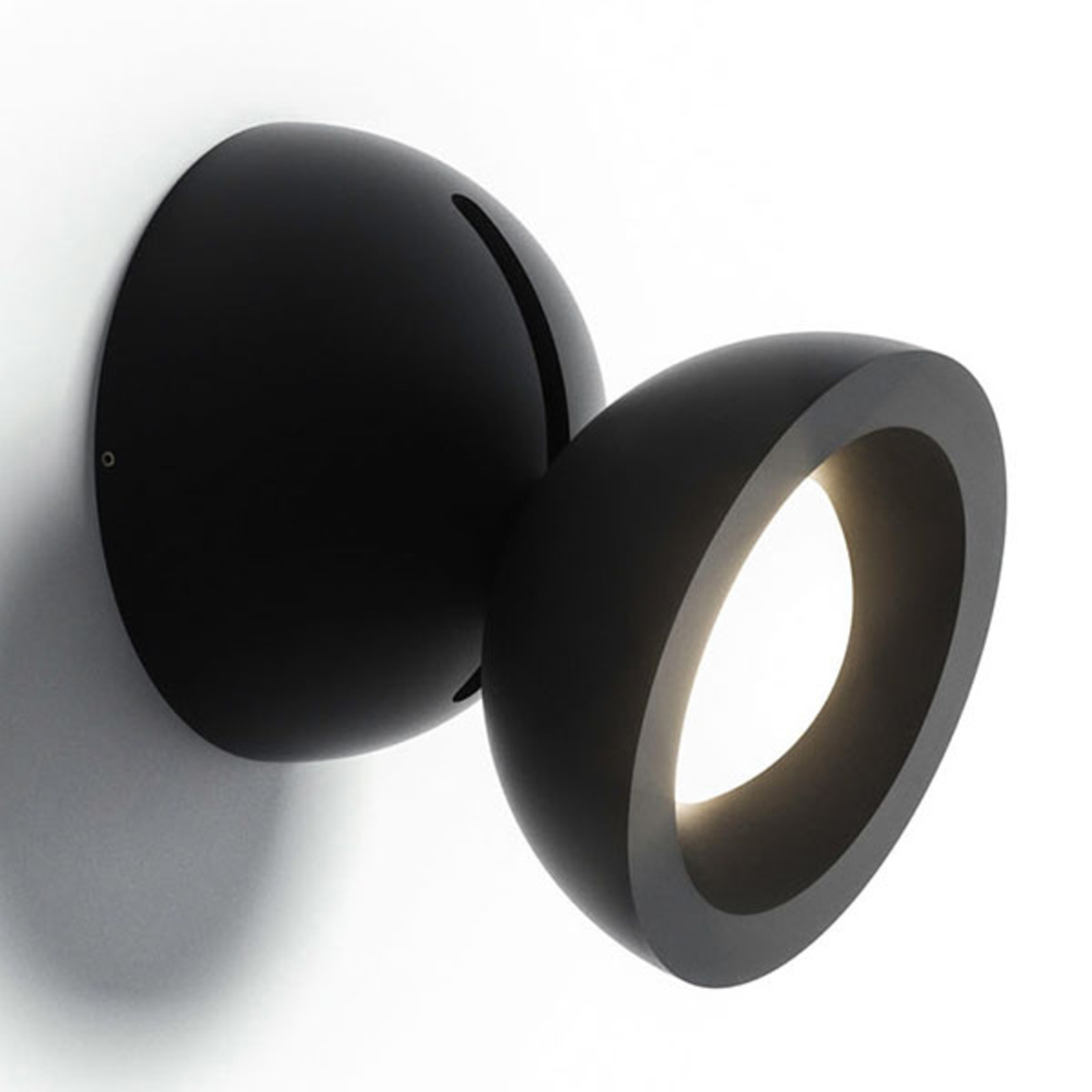 Axolight DoDot LED-Wandleuchte, schwarz 46°