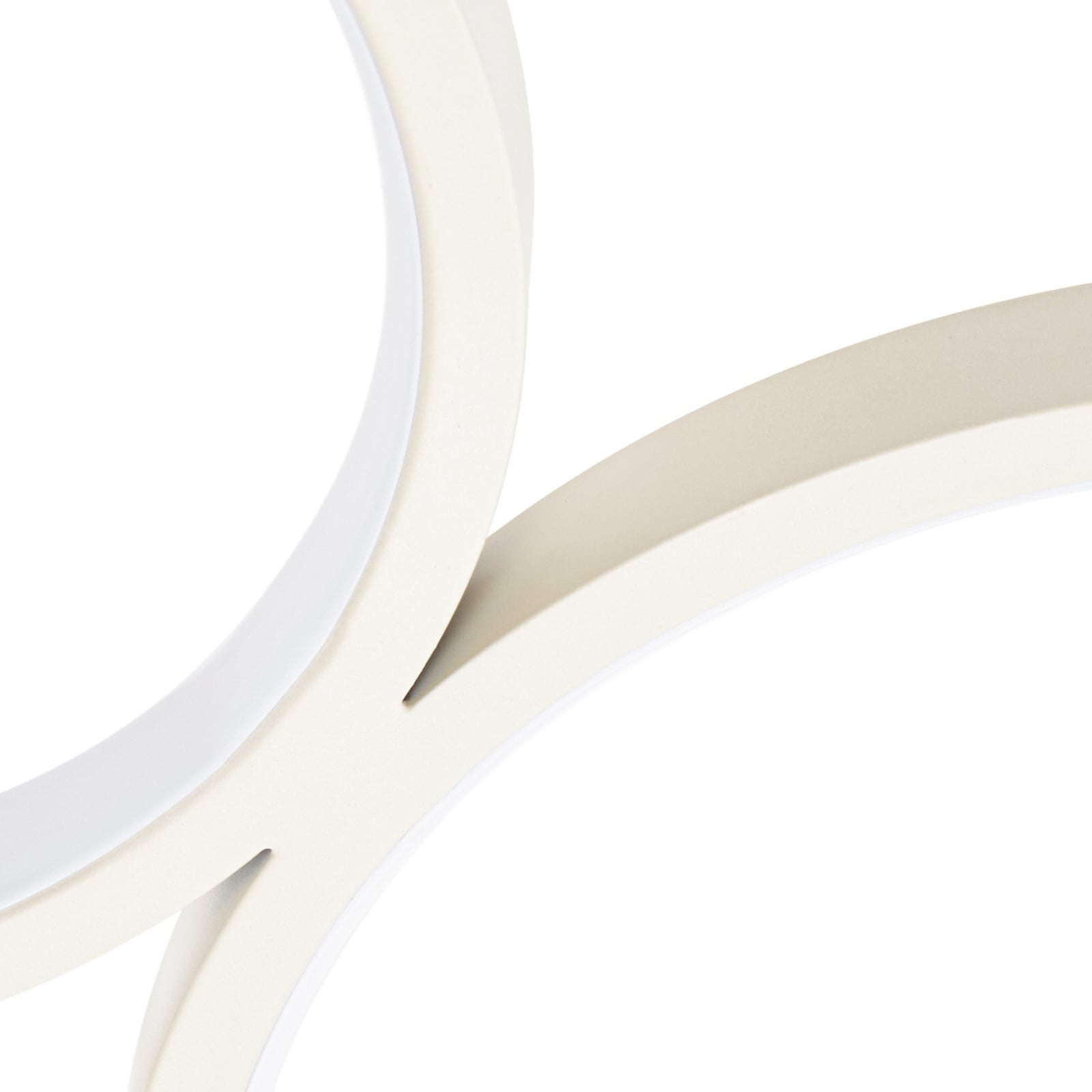 Plafonnier LED Lindby Evengeline, beige, aluminium, longueur 88 cm Plafonnier LED Lindby Evengeline, beige, aluminium, longueur 88 cm