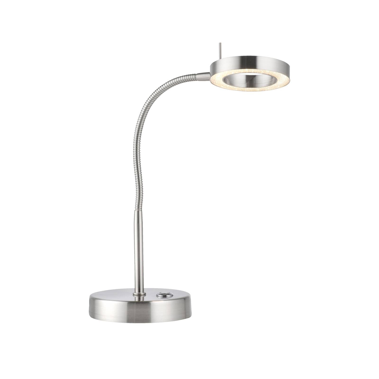 LED-Tischleuchte Hensko mit Flexarm, Touchdimmer