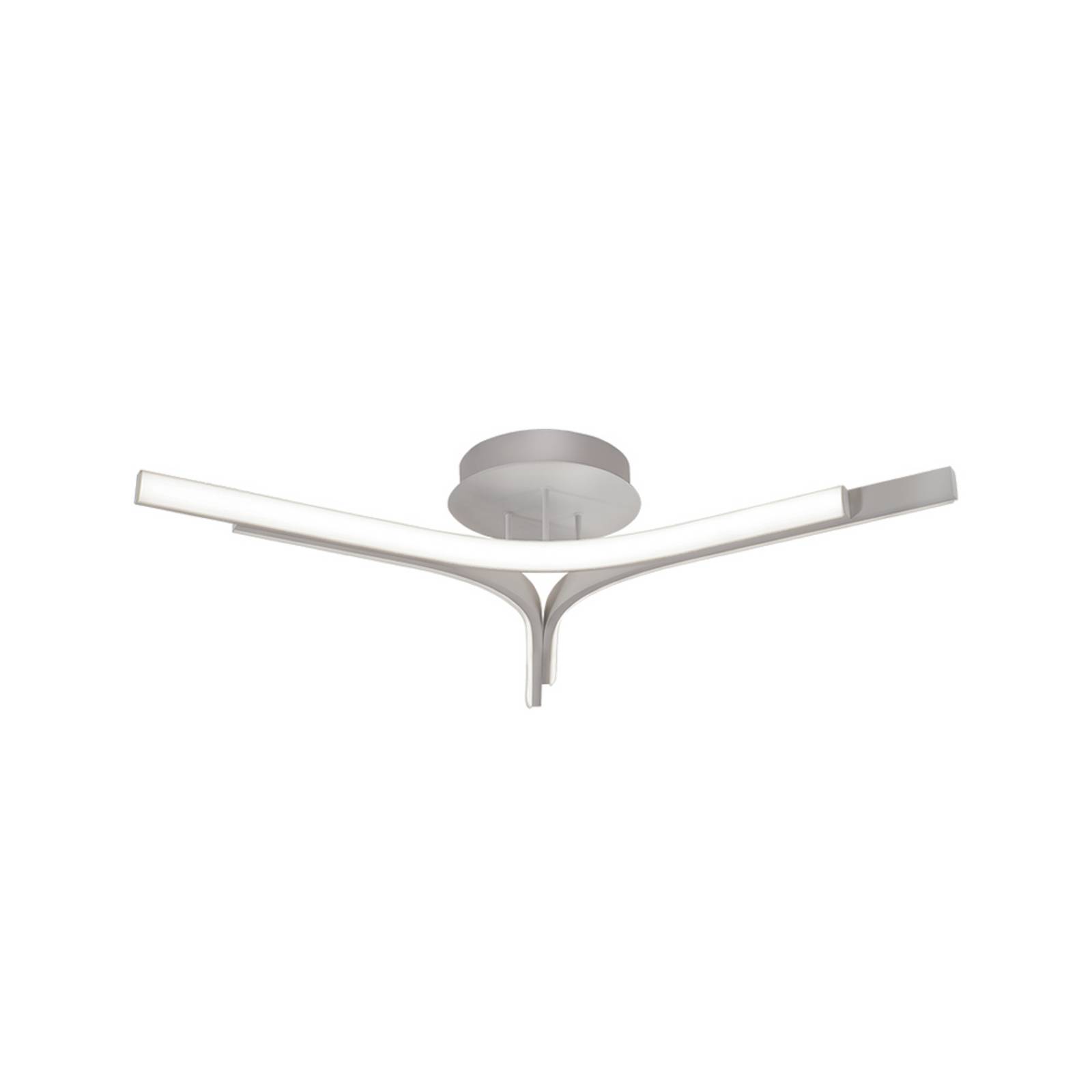 LED-Deckenlampe Alta, silberfarben, Ø 70 cm, Metall