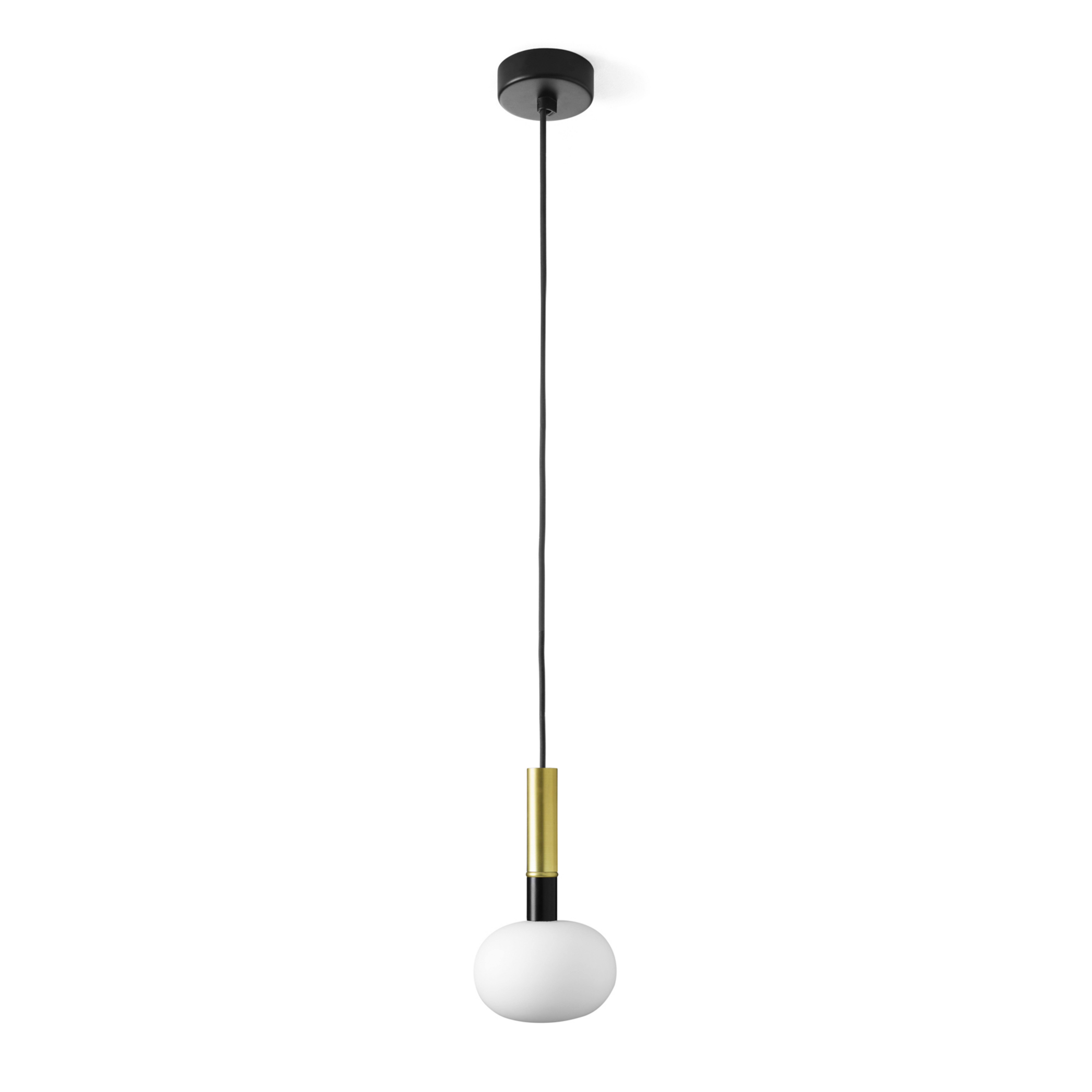 Hängeleuchte Mose, gold, Schirmhöhe 25 cm, 1-flammig, Glas