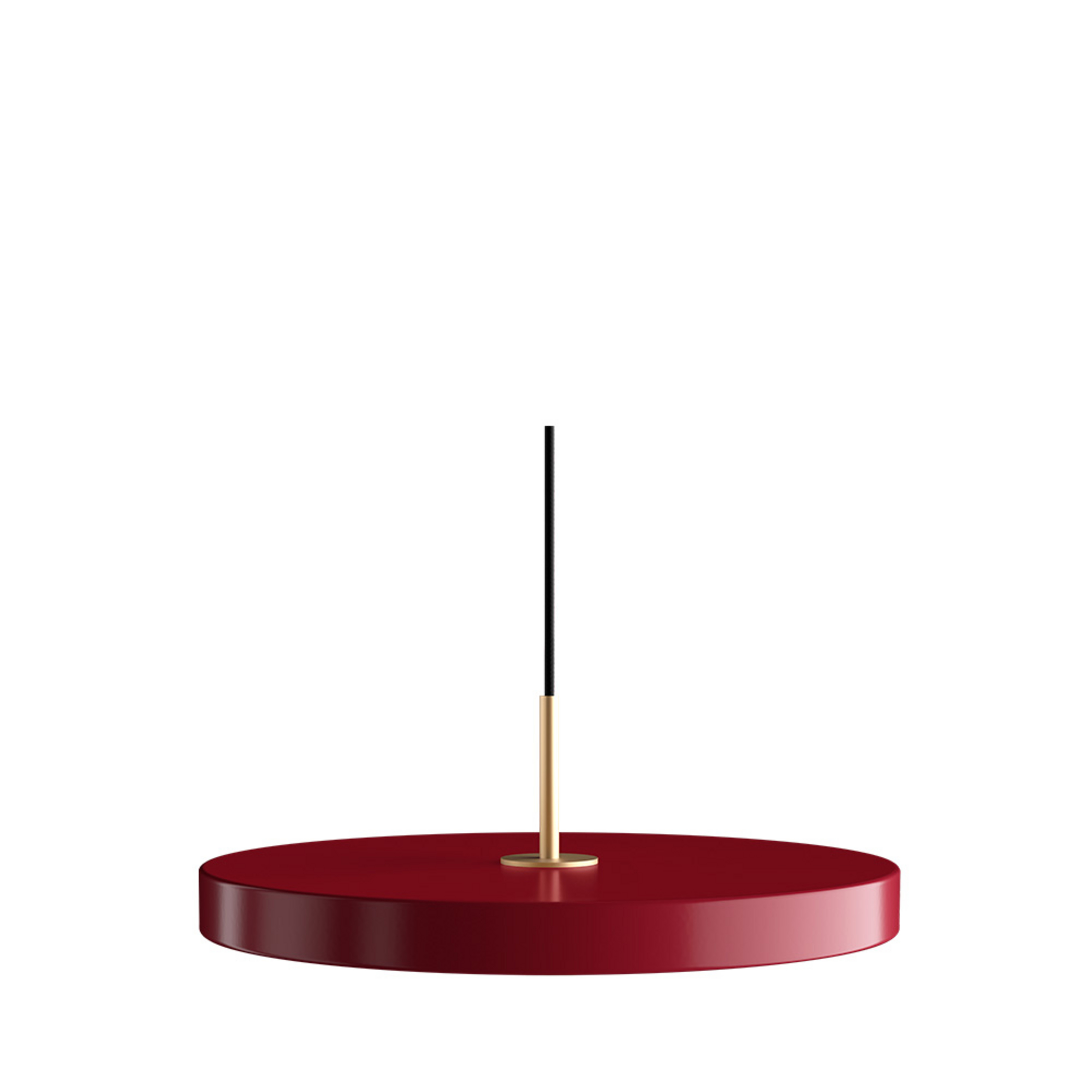 Asteria Plus Pendel Medium Ruby Red/Brass - UMAGE
