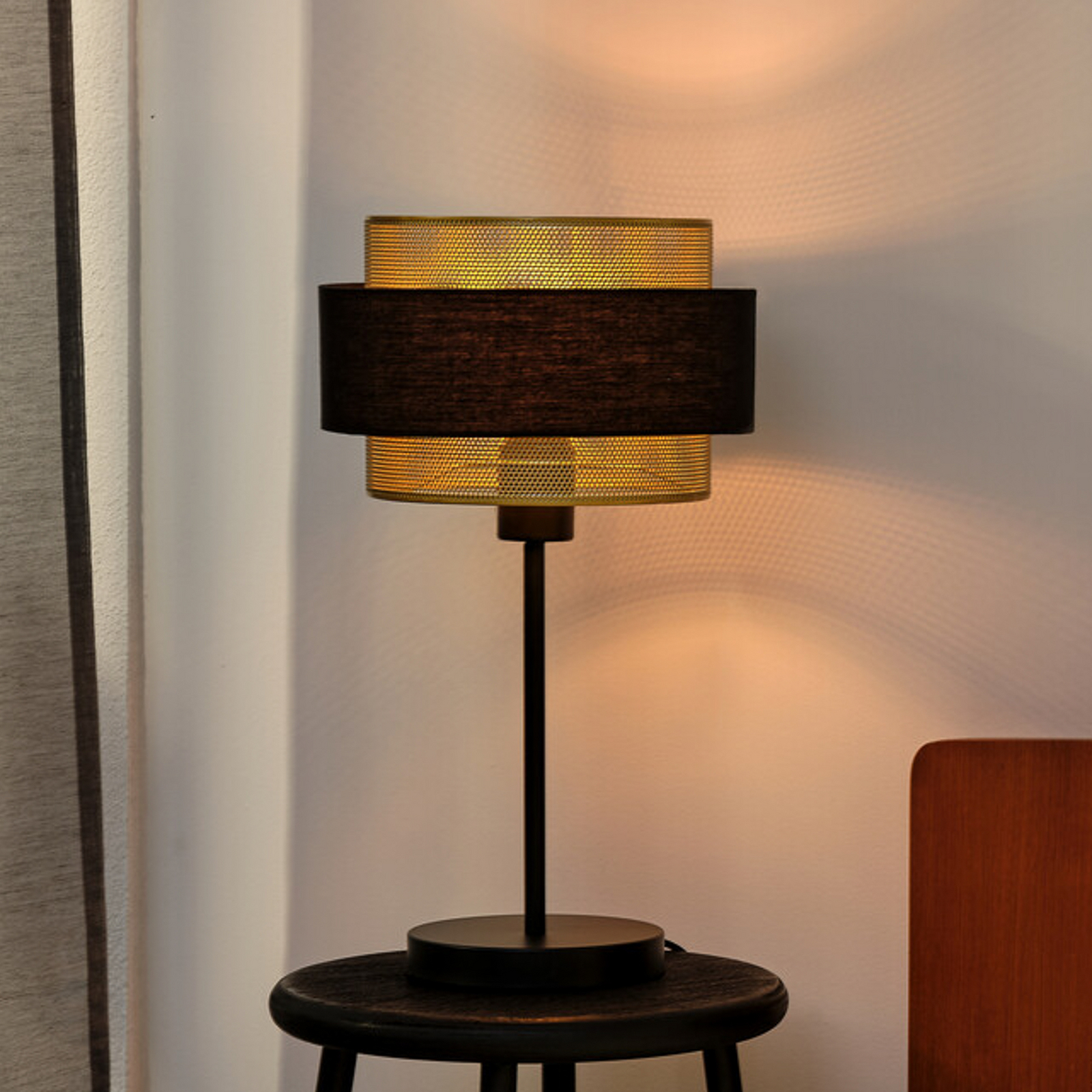OSRAM tafellamp Decor Hornet, zwart/goud, E27