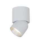 SLC LED-Deckenstrahler CUP, weiß/silber, 930, Ø 7,5 cm, dim