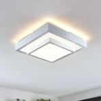 Lindby LED φωτιστικό οροφής Mirco, 32 cm, γωνιακό, αλουμίνιο