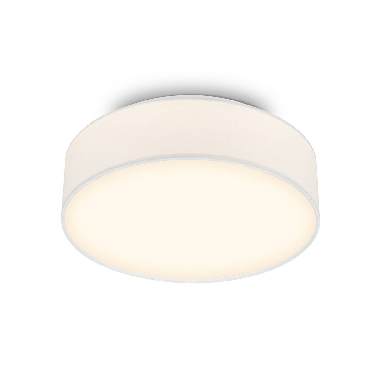 LED-Deckenleuchte Duck, weiß, Ø 30 cm, Textil, 3000K
