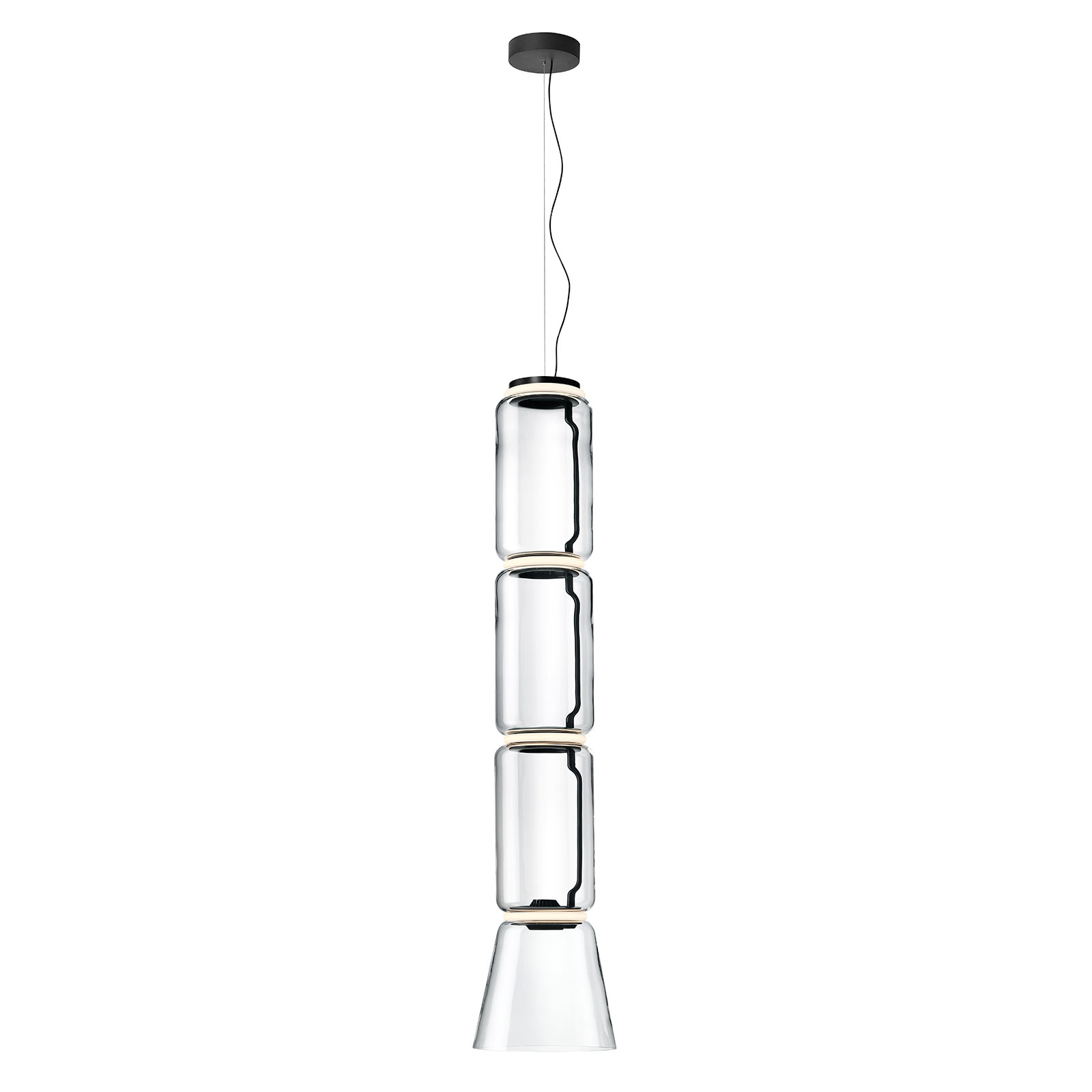 FLOS Noctambule Hängelampe Low Cylinder & Cone