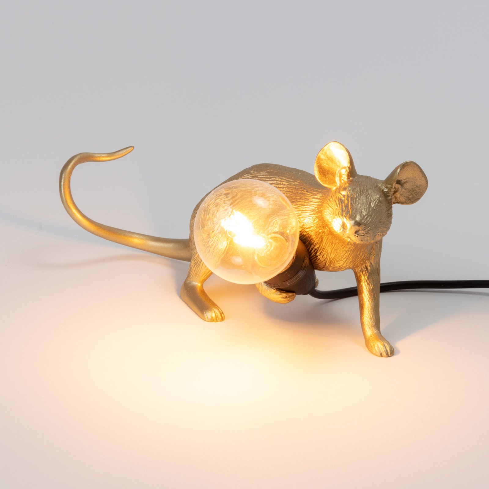 Mouse Lamp Lop Lying Down Lampe de Table Or - Seletti
