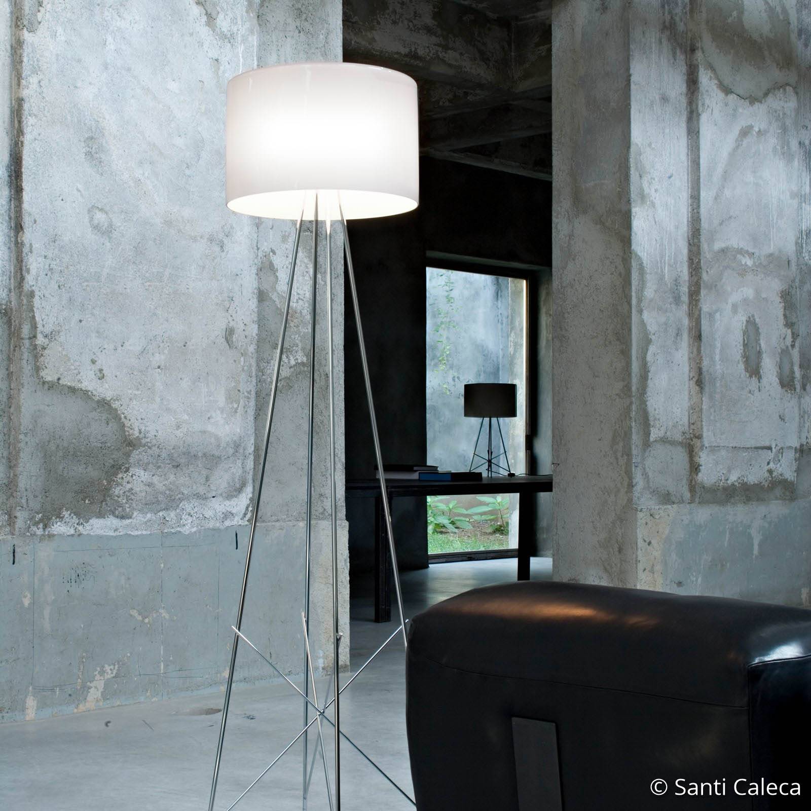 FLOS RAY F2 - Lampa stojąca z białym kloszem