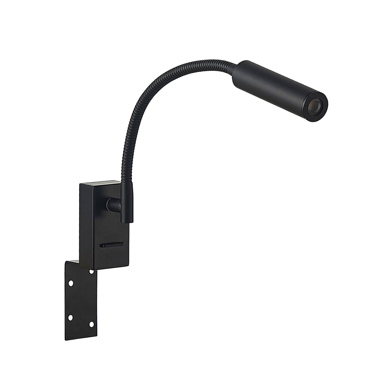 Lucande Anaella LED fali lámpa, fekete, 55 cm