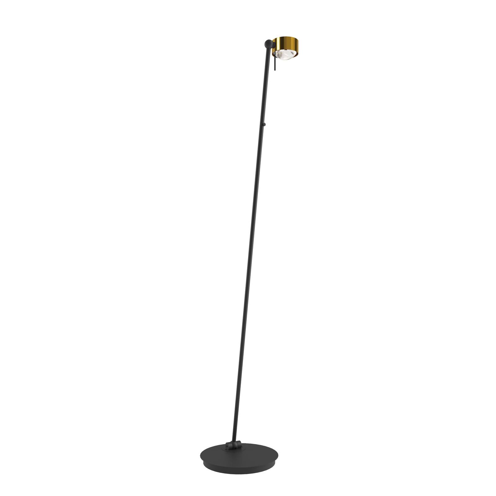 Puk! 80 Floor lampadaire LED laiton brossé