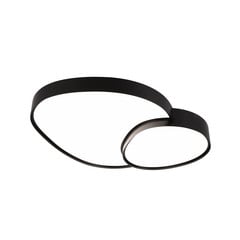 Plafón LED Rise, negro, 77 x 63 cm, CCT, atenuable