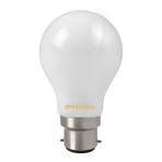 LED bulb, B22, 7 W, 827, satinised, not dimmable