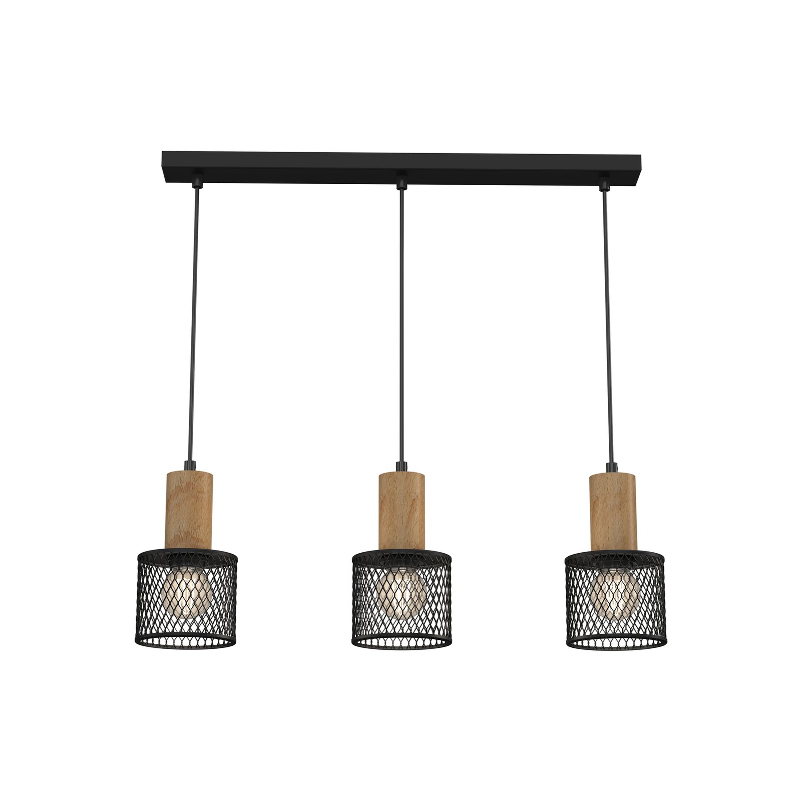 Hanglamp Sobresa met roosterkap, 3-lamps