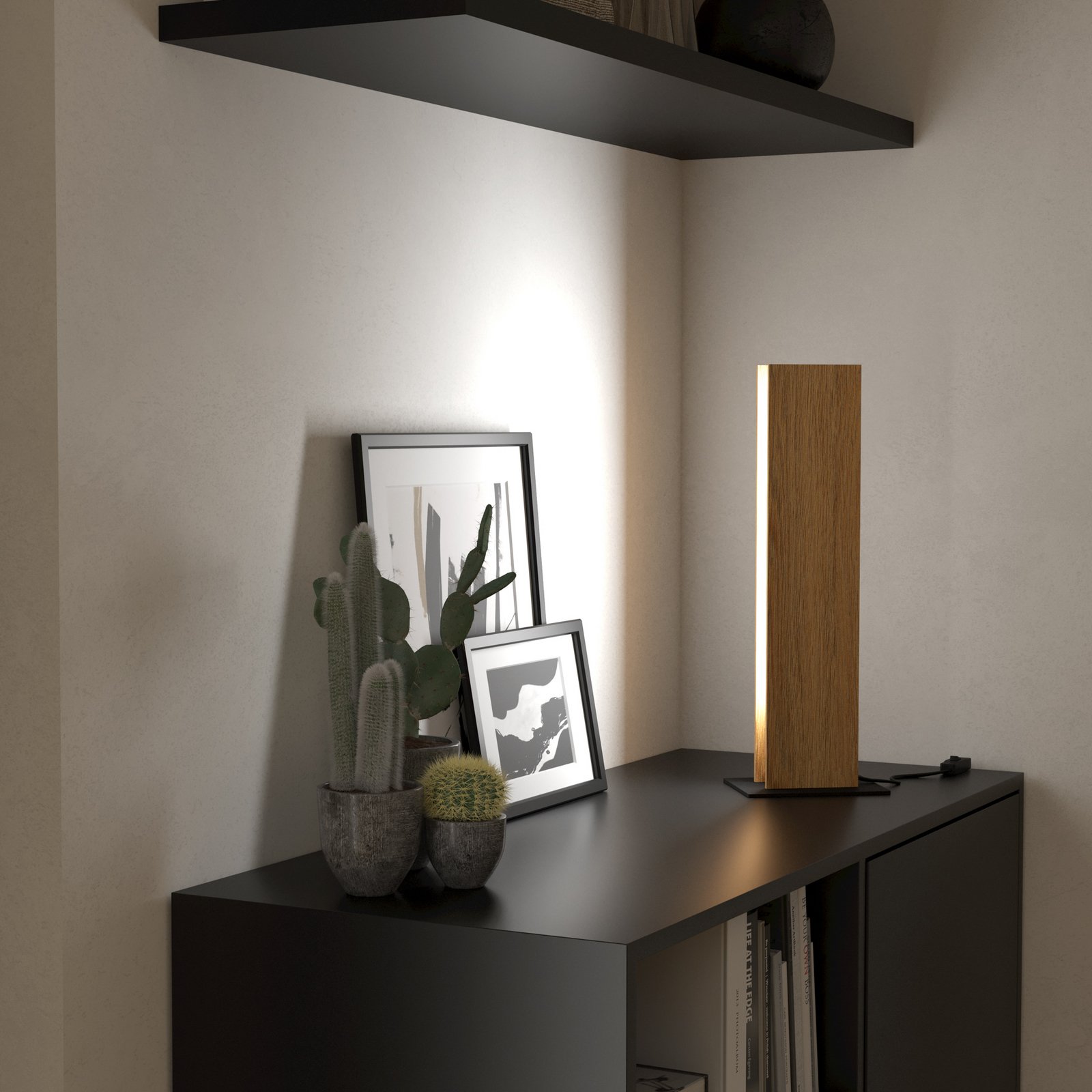 Candeeiro de mesa LED Smart ZIG Anchorena-Z, altura 46,5 cm, RGB, CCT