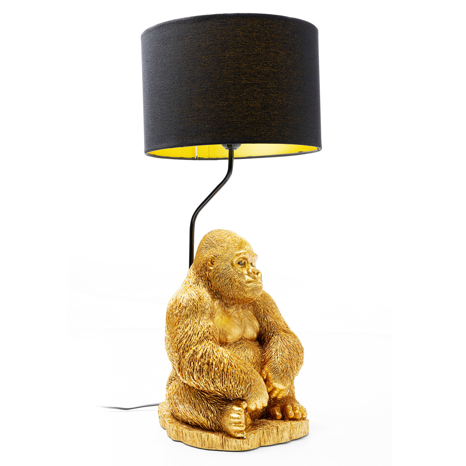 KARE Animal Monkey Gorilla table lamp with lampshade