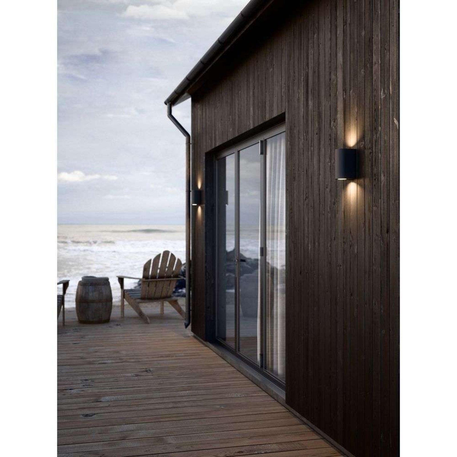 Canto Maxi 2 Aplică de Perete Seaside Black - Nordlux