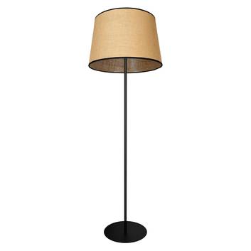 Lampa stojąca Jute&black, brązowa, 150cm