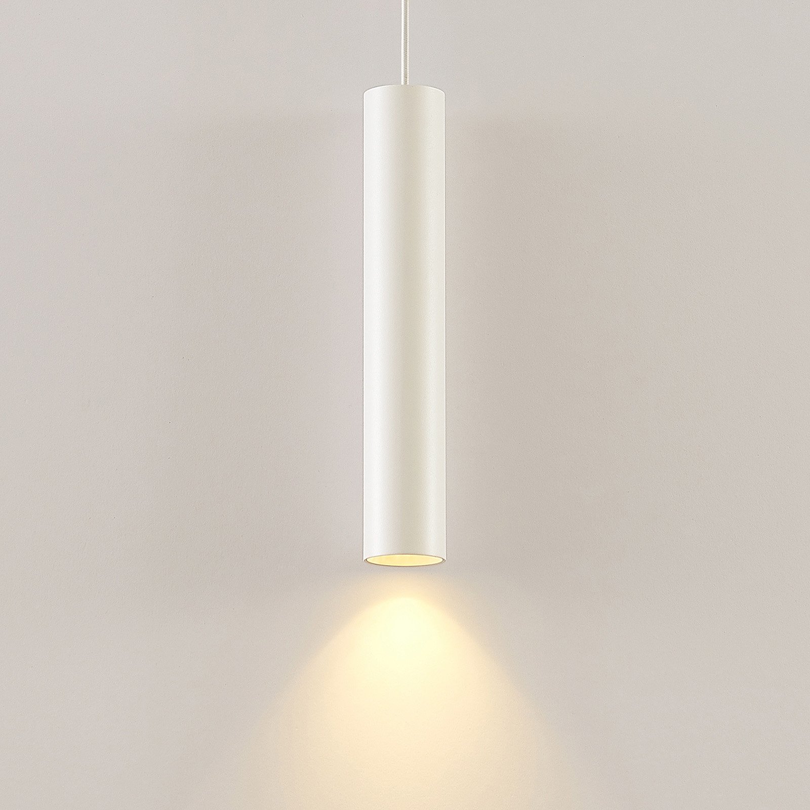 Arcchio Ejona pendant lamp, height 35 cm, white