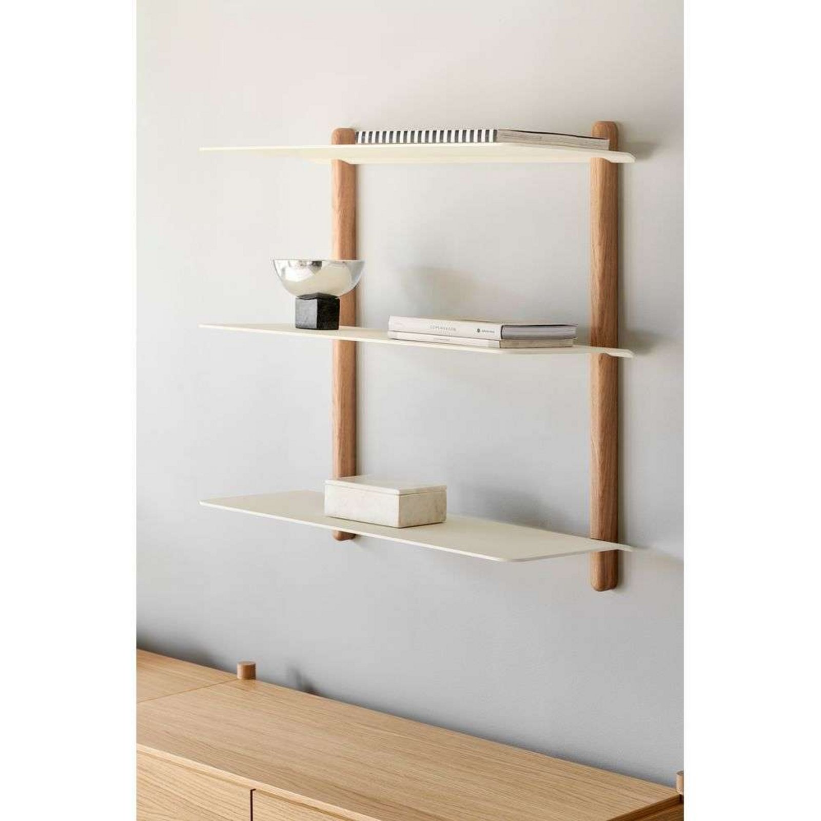 Nivo Shelf Large A Light Stejar/Alb - GEJST