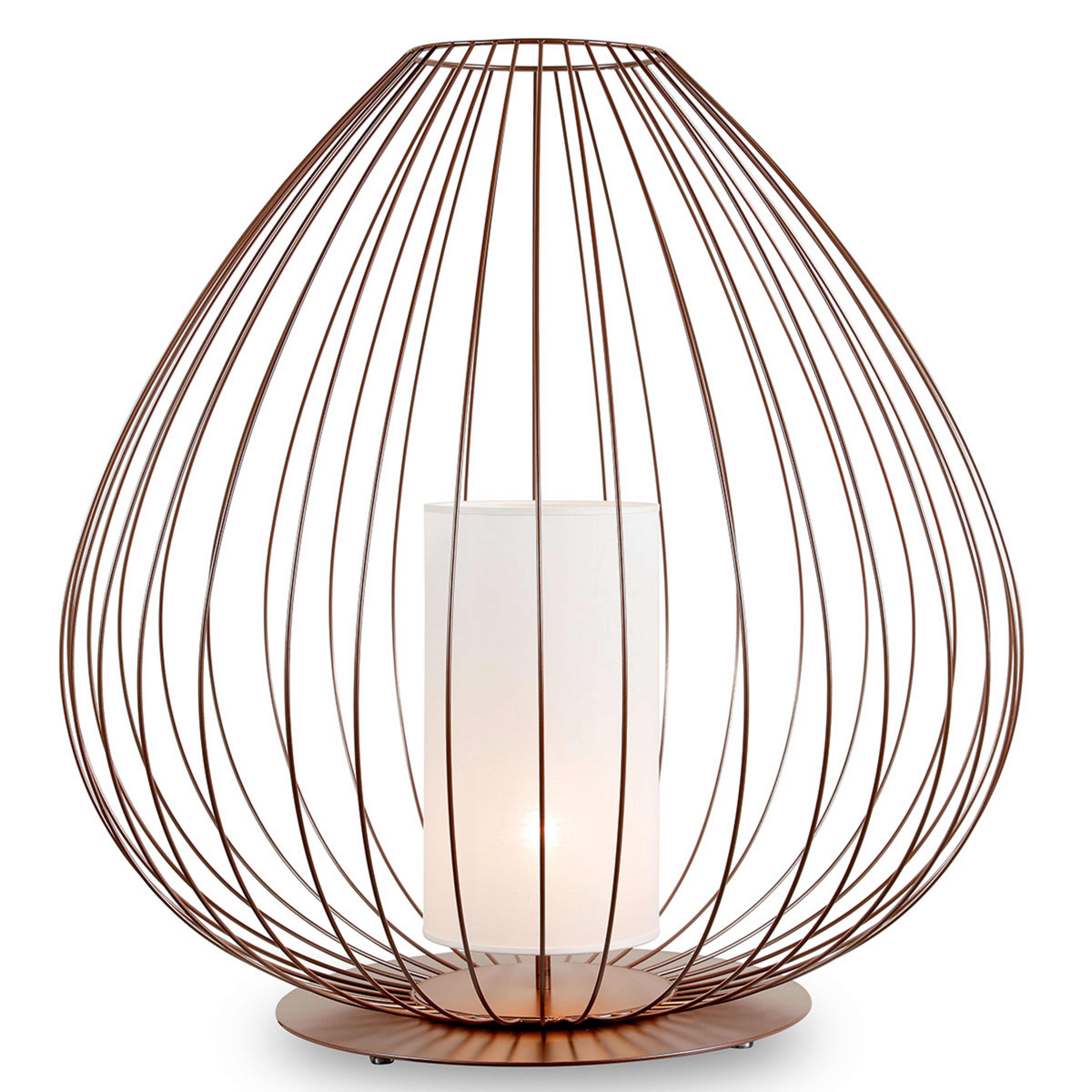 Karman Cell - lampe de sol cage, Ø 84 cm, bronze
