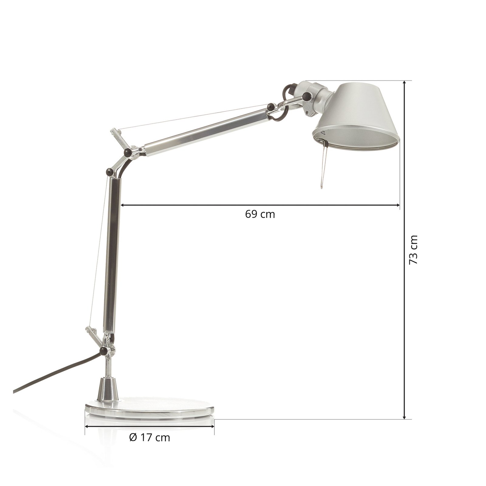Tolomeo Micro Candeeiro de Mesa Aluminium - Artemide