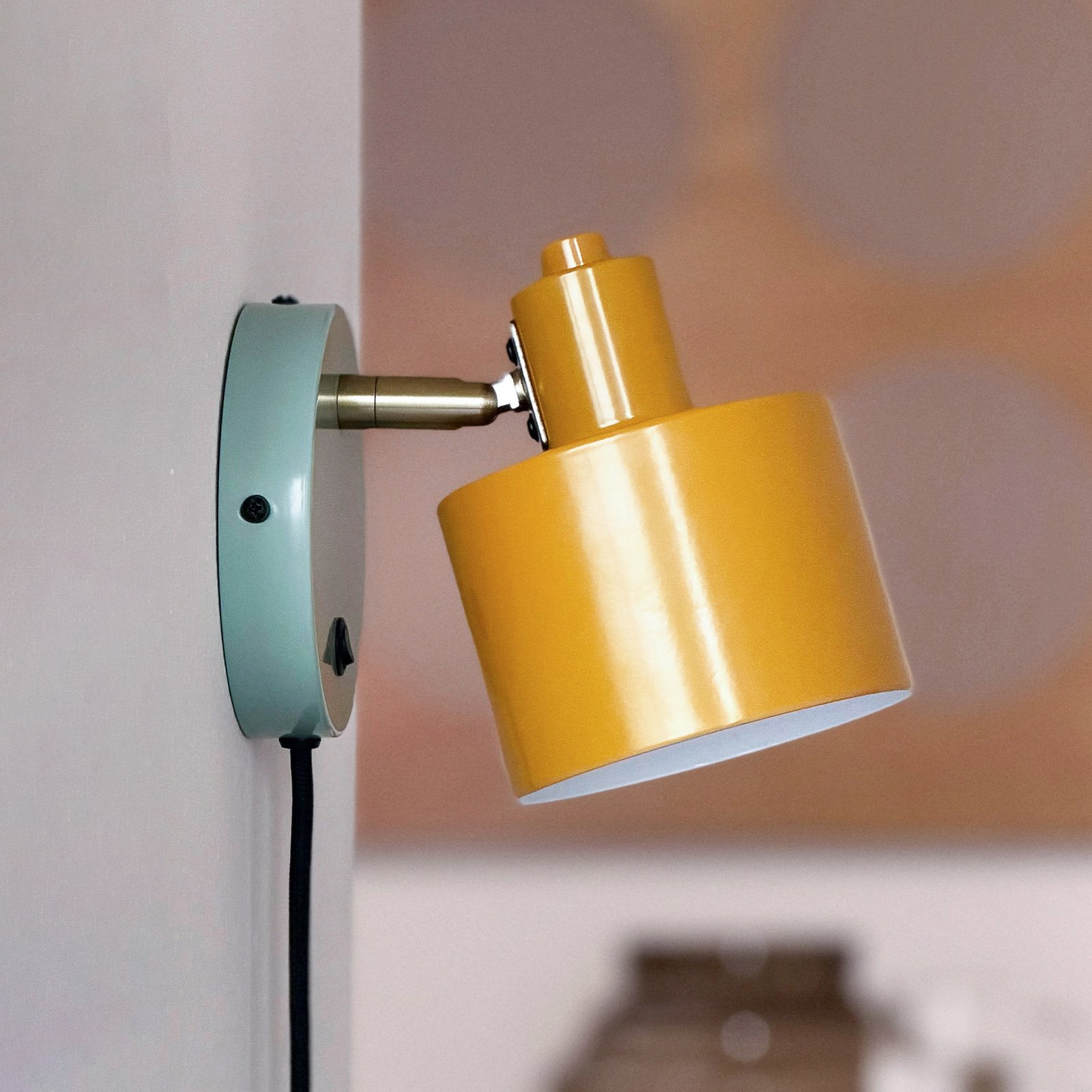 Ocean Wandlampe, curry/türkis, Ausladung 21cm, Dyberg Larsen