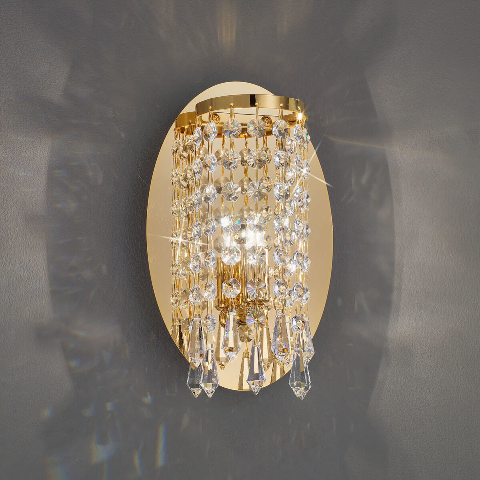 KOLARZ Charleston - crystal wall light, 24 cm