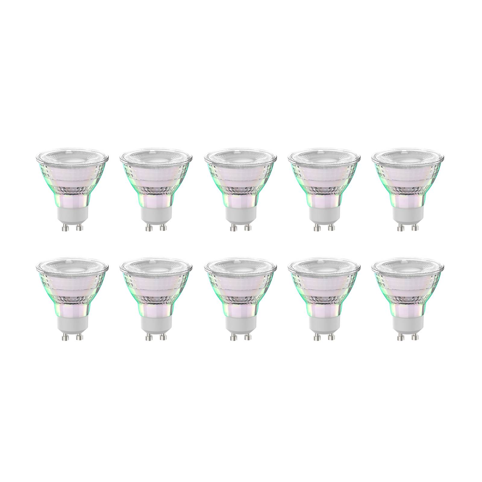 Arcchio LED-Leuchtmittel GU10 2,5W 2700K 450lm Glas 10er-Set