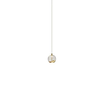 Hayley 1 Suspension Ø9 Clear/Gold - Lucande
