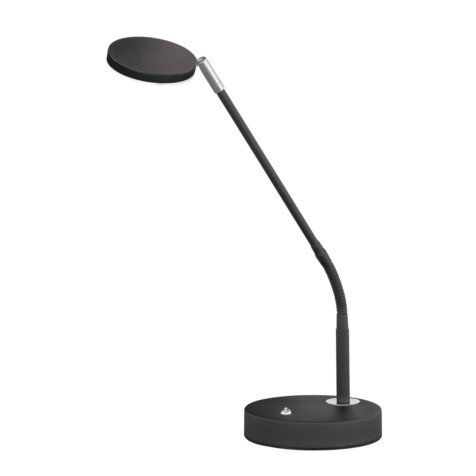 Lampe à poser LED Lunia dimmable noir sable