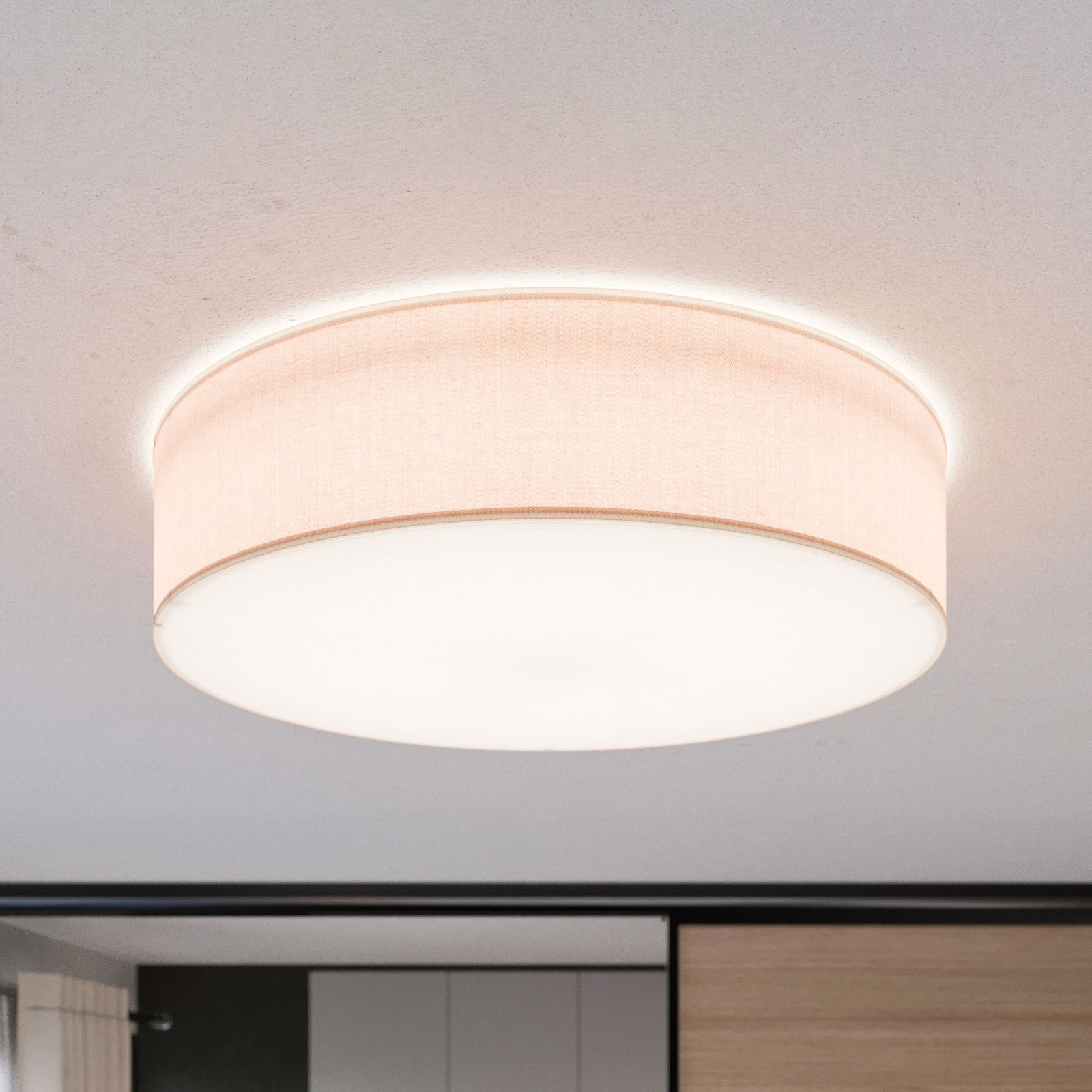 Deckenleuchte Rondo, beige, Ø 60 cm