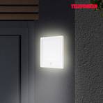 Sensor outdoor wall light Nizza, 25x25cm, white