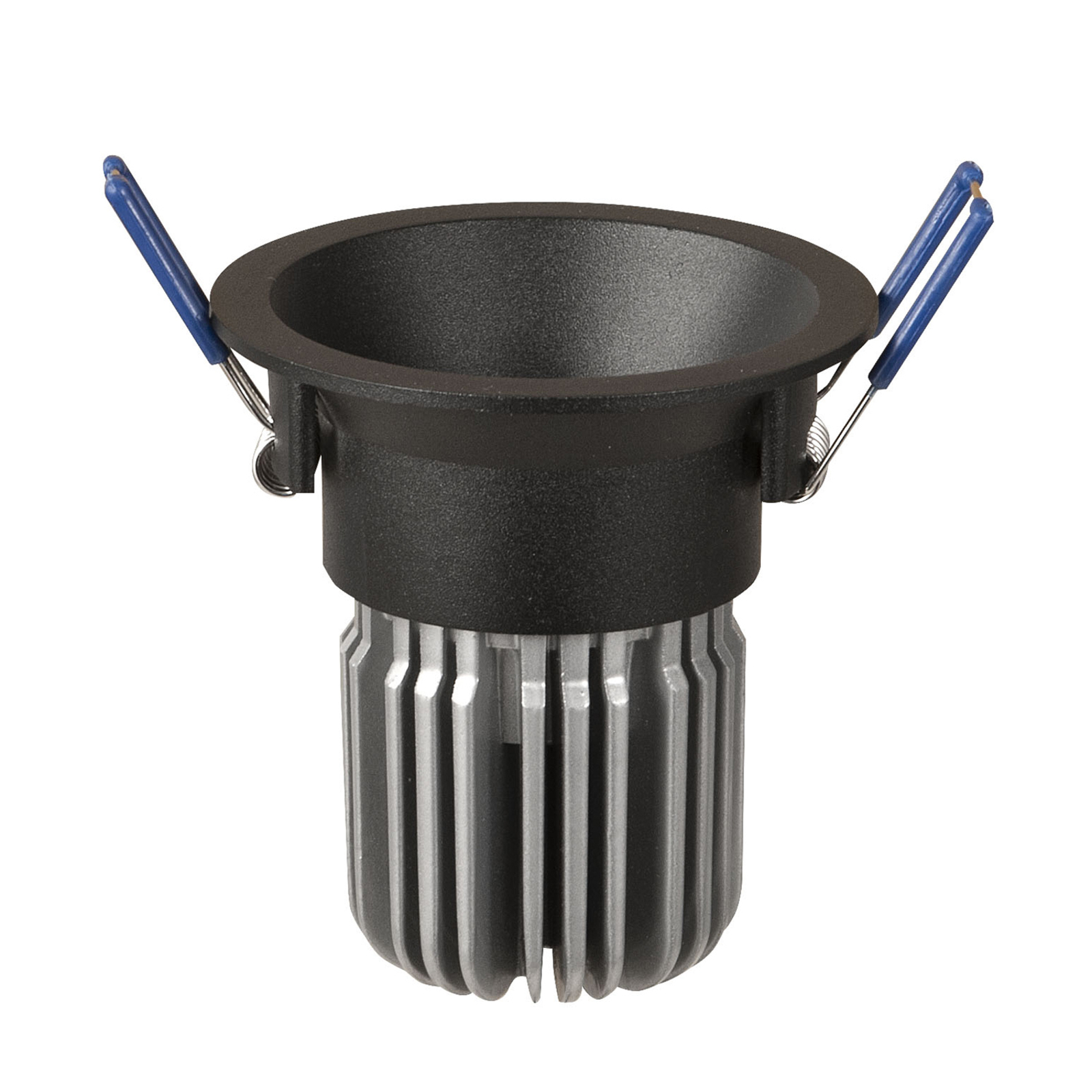 ATILED Toodle LED downlight round symmetrical, black, for Living / Dining Room, aluminium, 11 W, energy efficiency: A+