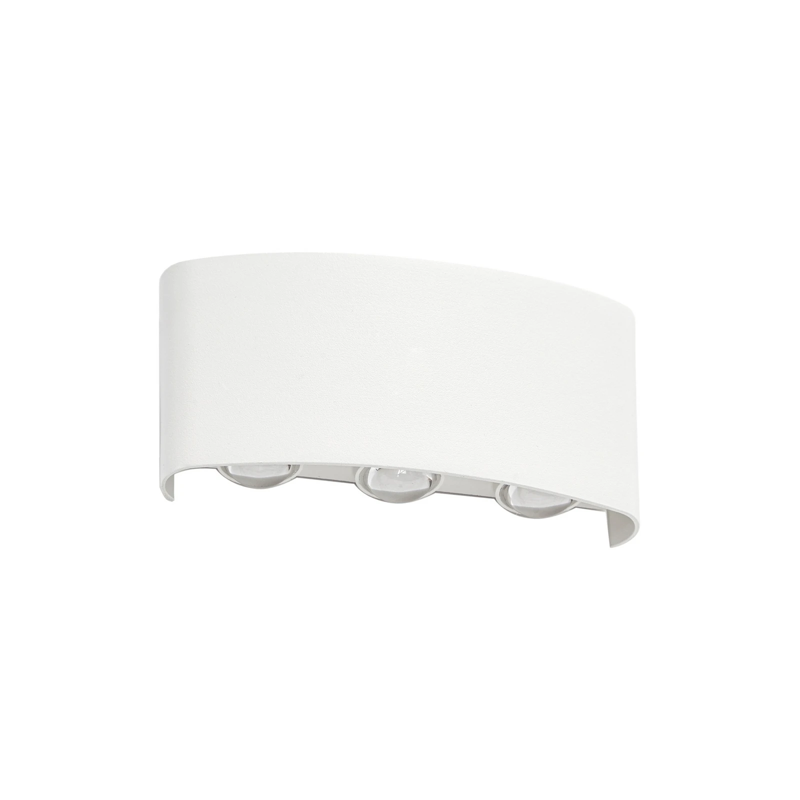Lindby LED-Außenwandleuchte Ithan, 3-flg., weiß, 17cm