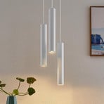 Lindby Hängeleuchte Joffrey, Ø 24 cm, weiß, 3-flg., GU10