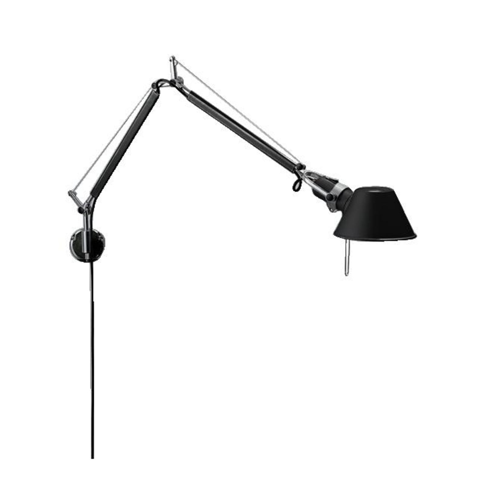 Tolomeo MINI Parete Væglampe Sort Artemide - Kontor / arbejdsværelse - Design - Aluminium