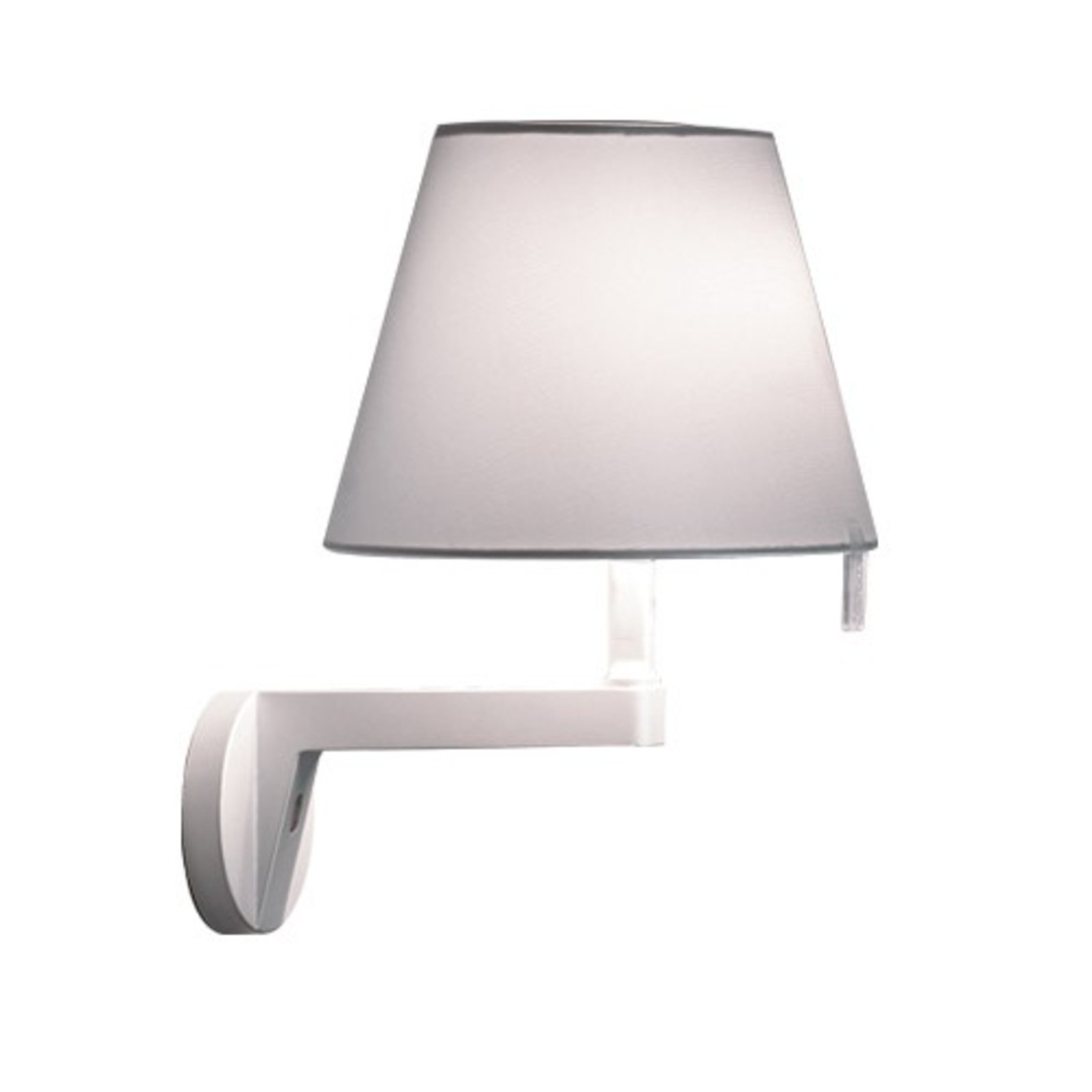 Melampo Aplique de Pared con Interruptor Gris - Artemide