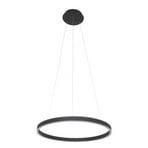 Lámpara colgante LED Ringlux Ø 60cm 2 luces negro