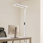 Lampe à pince LED pour bureau Arcchio Logan, blanche, intensité variable,