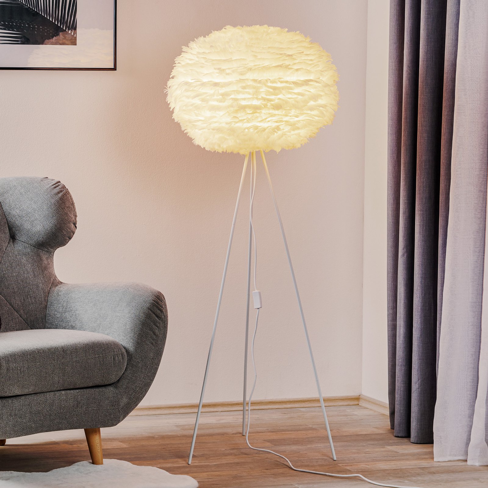 Eos Lampadaire Large Blanc - UMAGE