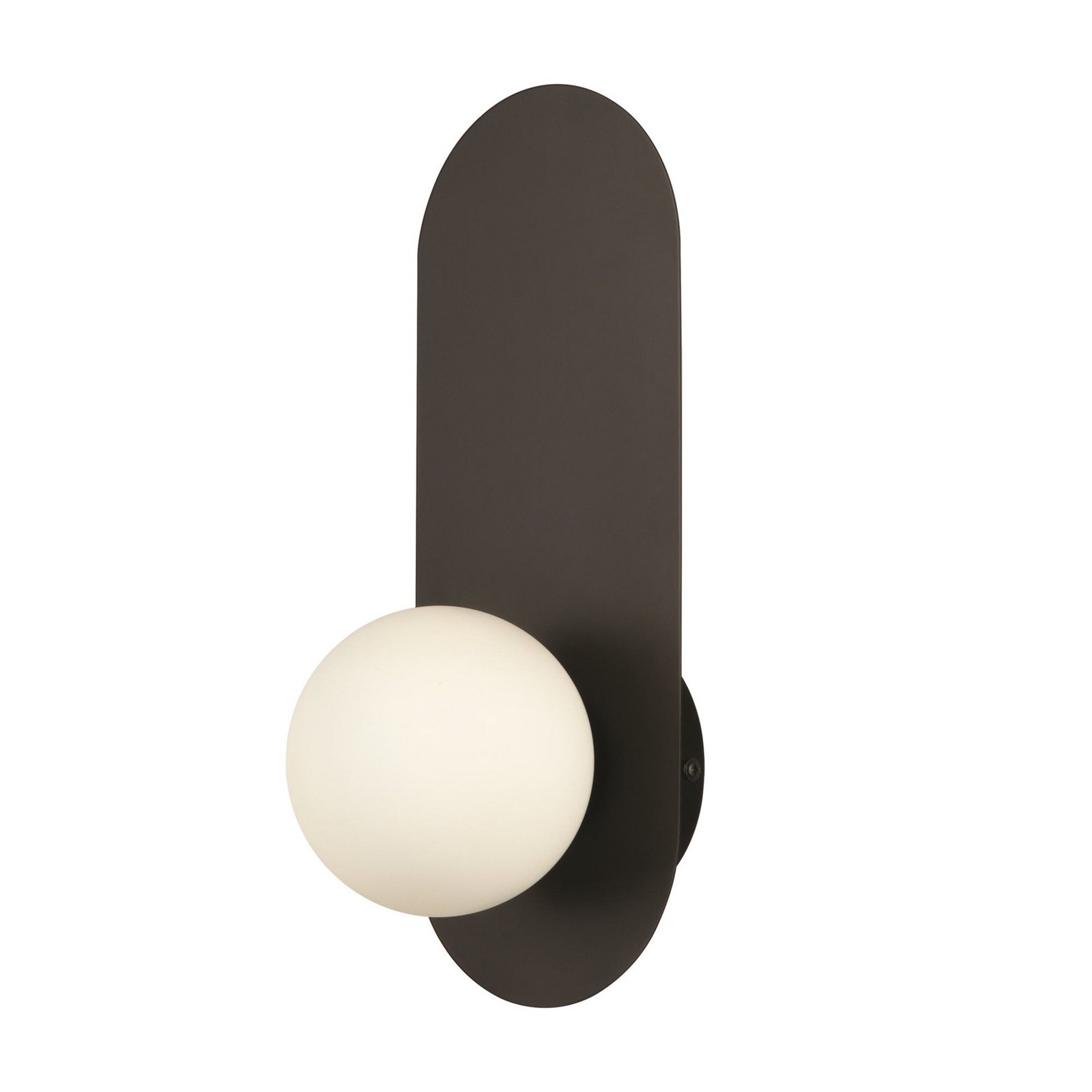 Maytoni wall light Bao, black and white, height 31 cm, glass, G9