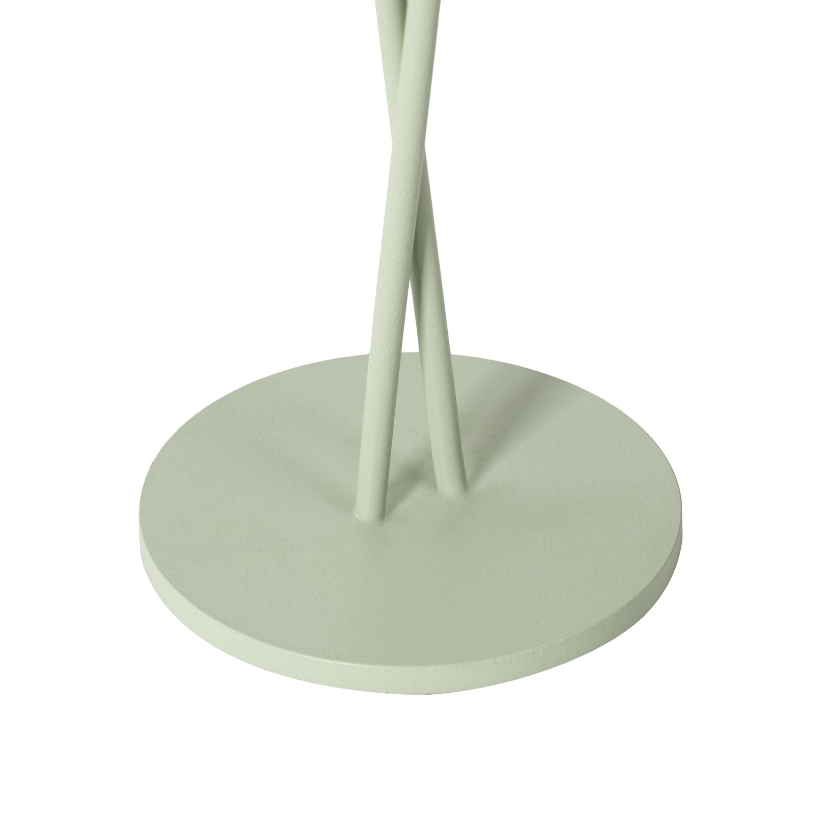 Lindby LED uzlādējama galda lampa Janea, šķērsgriezta, zaļa, metāls
