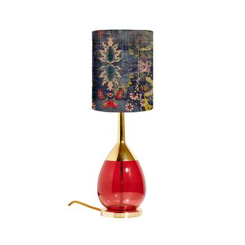 EBB & FLOW Lute S table lamp, Persia shade, blue