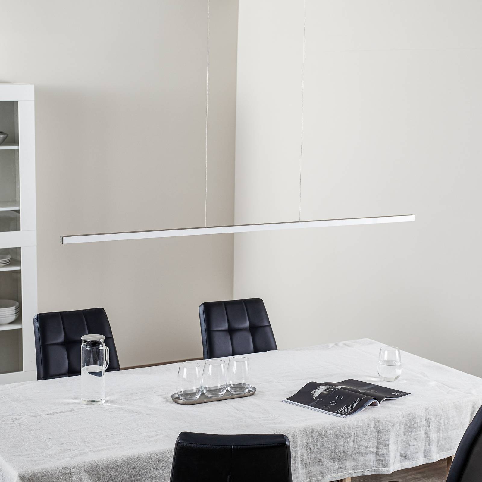 Evotec Suspension LED Orix, blanc, 150 cm de long