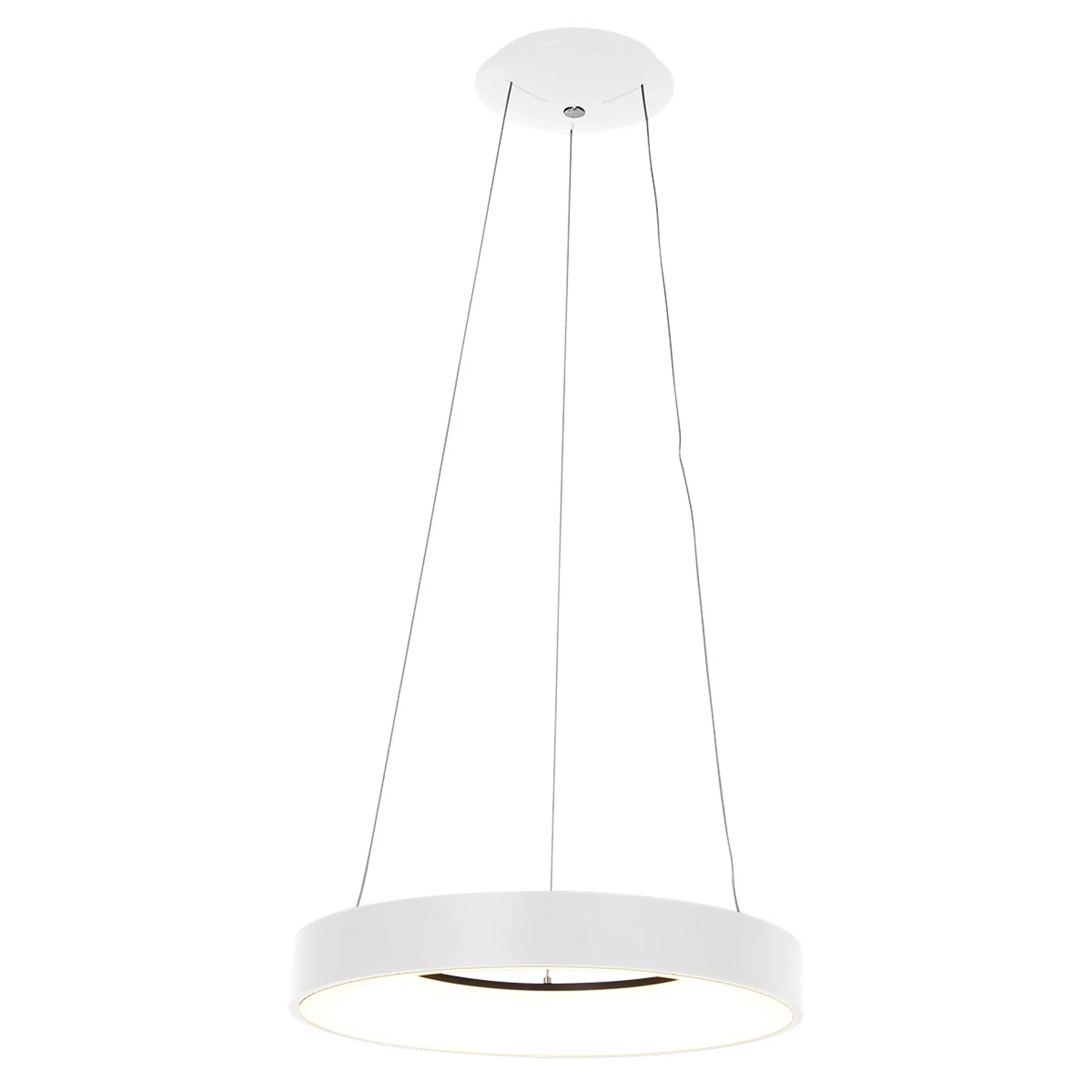 LED závěsné světlo Ringlede, Ø 48 cm bílá