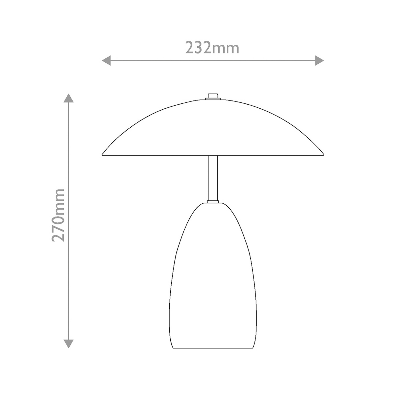 LED-bordslampa med batteridrift, Poppy, ljusblå, höjd 27 cm, metall, dimbar LED-bordslampa med batteridrift, Poppy, ljusblå, höjd 27 cm, metall, dimbar