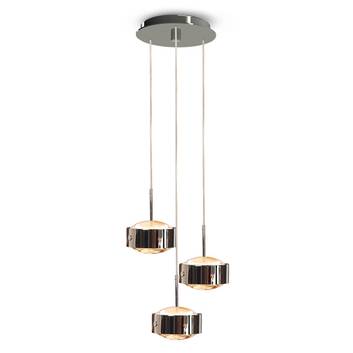 Lampada sosp. LED Puk MegMaxx DropTrio metallo