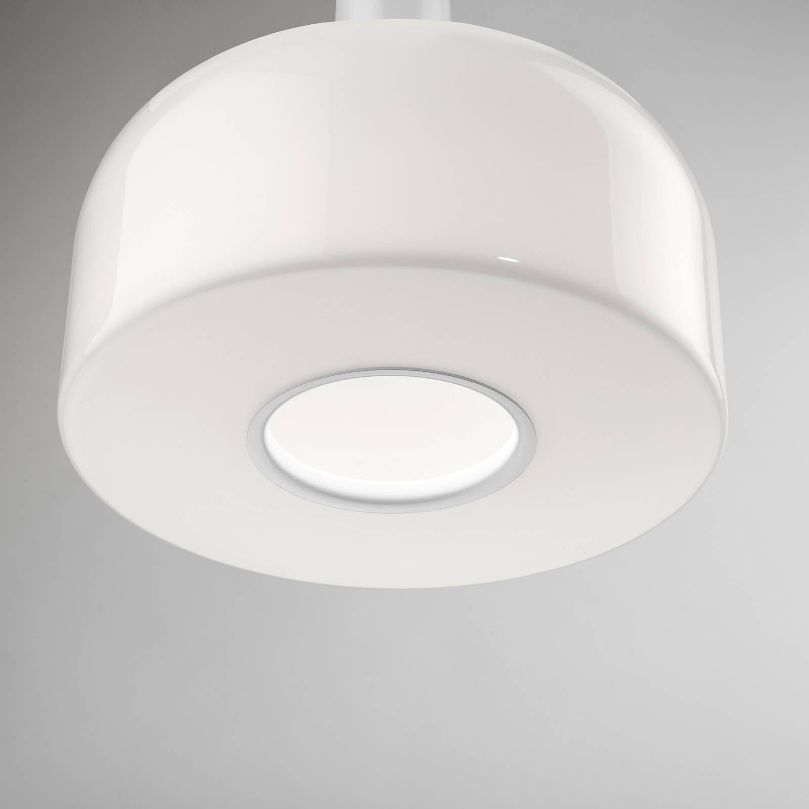 Flos Hängeleuchte Bellhop Glass S1, weiß, Glas, Ø 33 cm, E27 günstig online kaufen