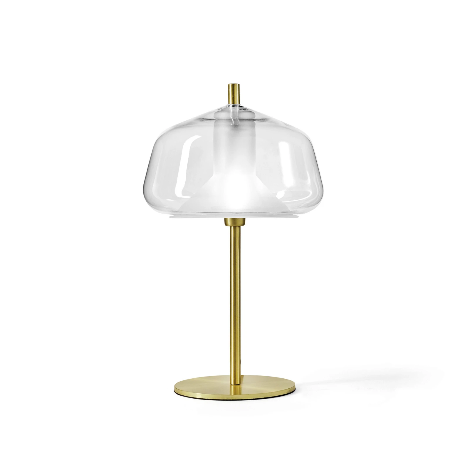 Stolná lampa X-Ray, tienidlo 12 cm vysoká, číra